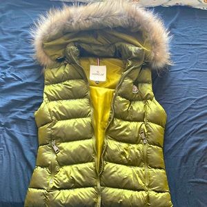 MONCLER vest with removable hoodie.